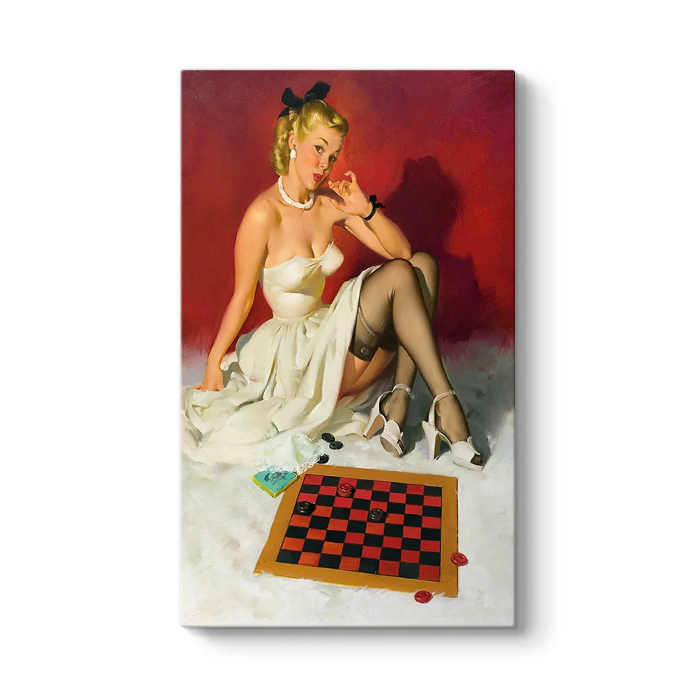 Pin Up Checkers Tablosu - Model 35